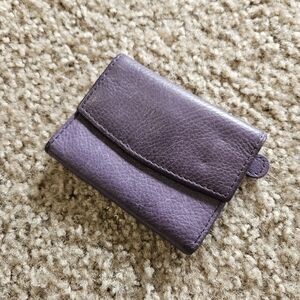 Purple Geniune Leather Wallet